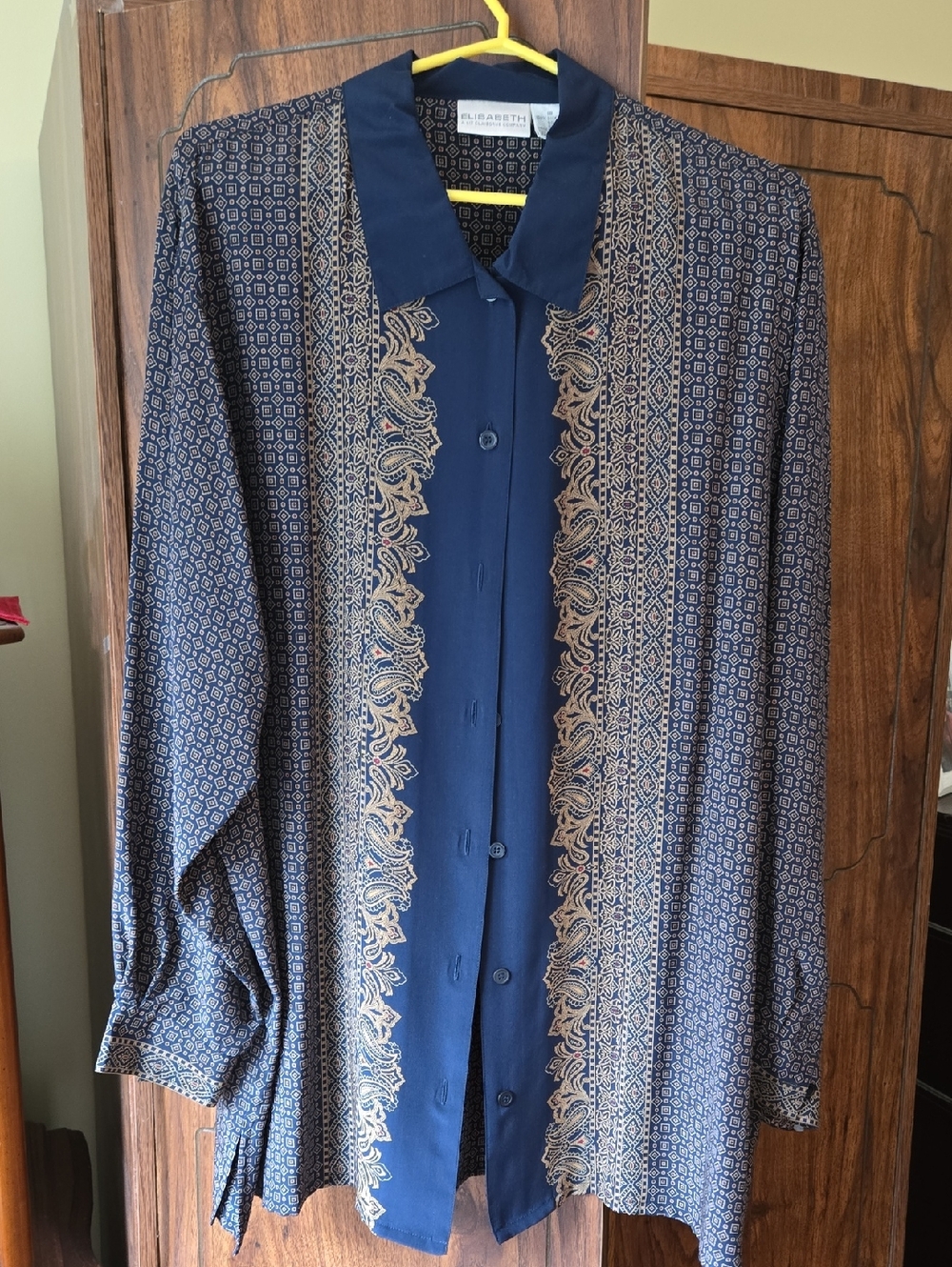 Vintage 80's Liz Claiborne 100% Silk Blouse